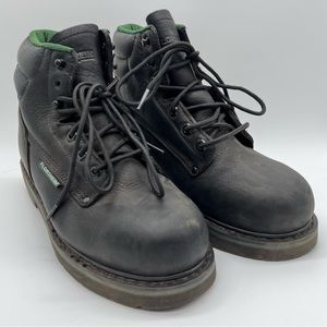Florsheim Utility Work Steel Toe Black Lace Up Boot Size Mens 9